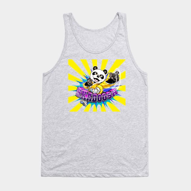 Skadoosh - Yellow Burst Tank Top by SkyBacon